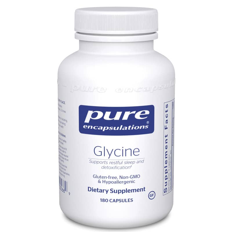 Pure Glycine 500mg 180 Capsules - Supports Sleep, Muscle Recovery & Cognitive Function - Perfect for Athletes, Fitness Enthusiasts & Stress Relief