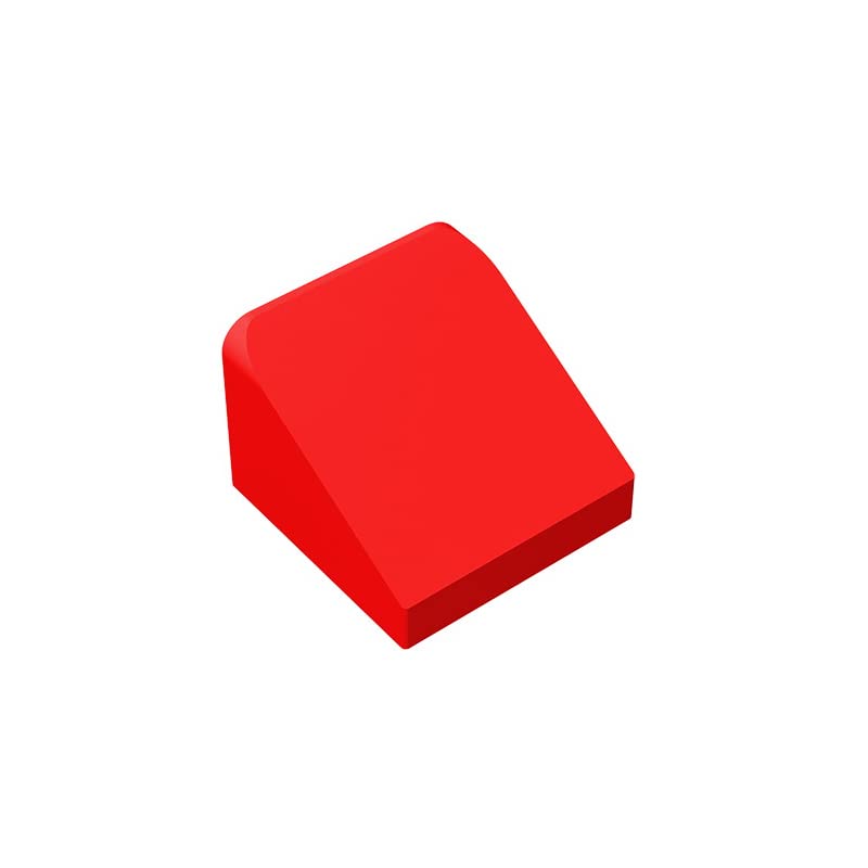 Gobricks GDS-833 30 Degree Slope 1x1x2/3 Building Bricks - Compatible with Lego 50746 & 54200 - 50 PCS Red Bricks (010) for DIY Models, Architecture & Technical Building Projects