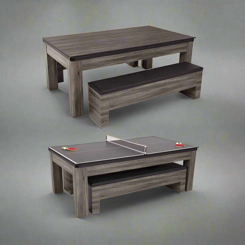 3 in 1 Multi-Game Table - Pool, Ping Pong & Dining Table for Indoor & Outdoor Fun | Perfect for Game Rooms, Patios & Family Gatherings | SKU: 357251