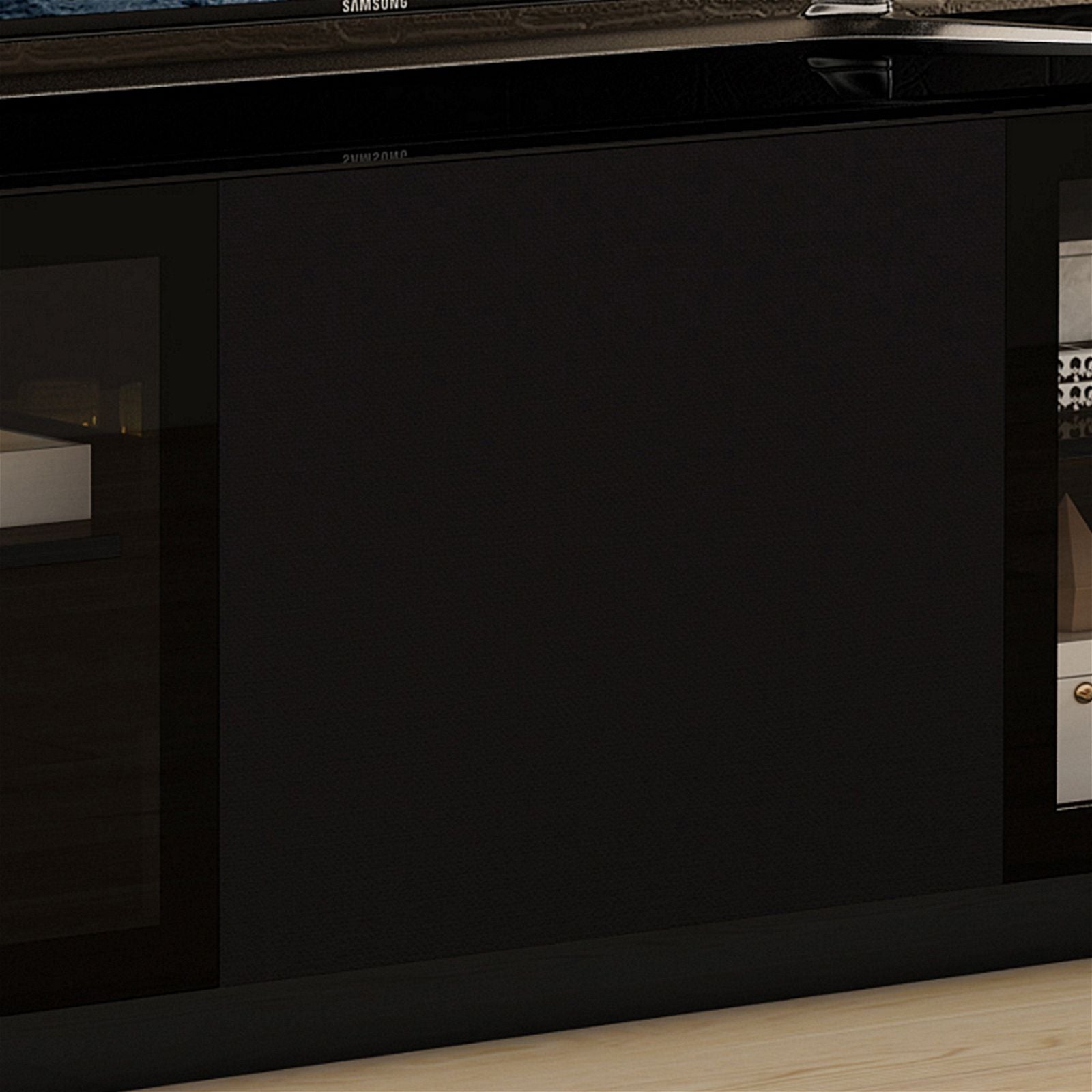 Tauris PLATINUM 180cm Black Home Theater TV Stand with Storage - Perfect for Living Room Entertainment Systems & Home Theater Setups