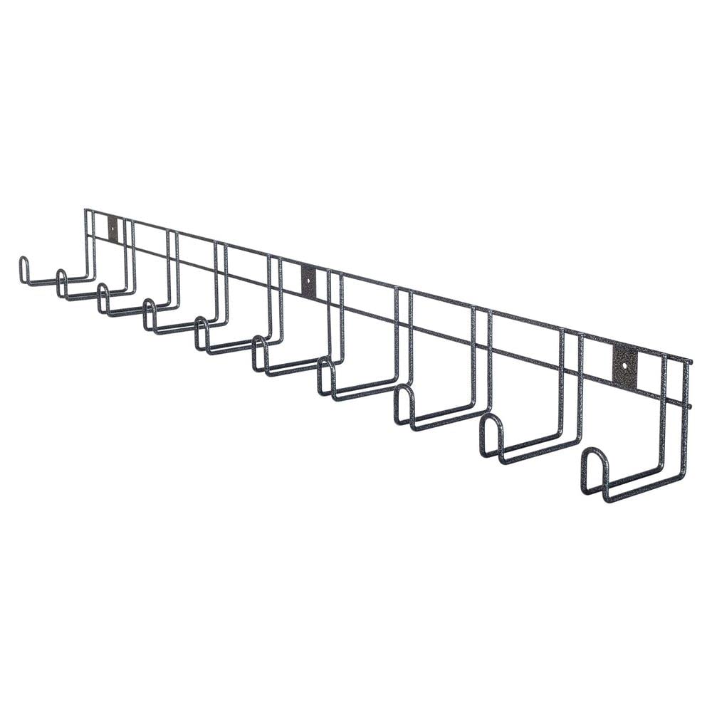 Pro 10 Hook Long Arm Tack Rack for Horse Stables - Heavy Duty Rust Resistant 10-Hook Design with 7-Year Warranty | Organize Saddles, Bridles & Horse Gear in Compact Spaces | Perfect for Barns, Riding Arenas & Training Facilities