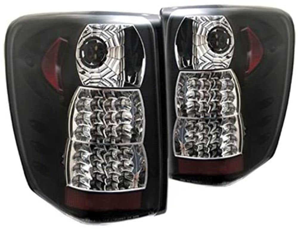 Spyder Auto 5005656 LED Tail Lights for Cars - Black/Clear Smoke Lens - High Visibility Brake Lights - Perfect for Night Driving & Enhanced Safety