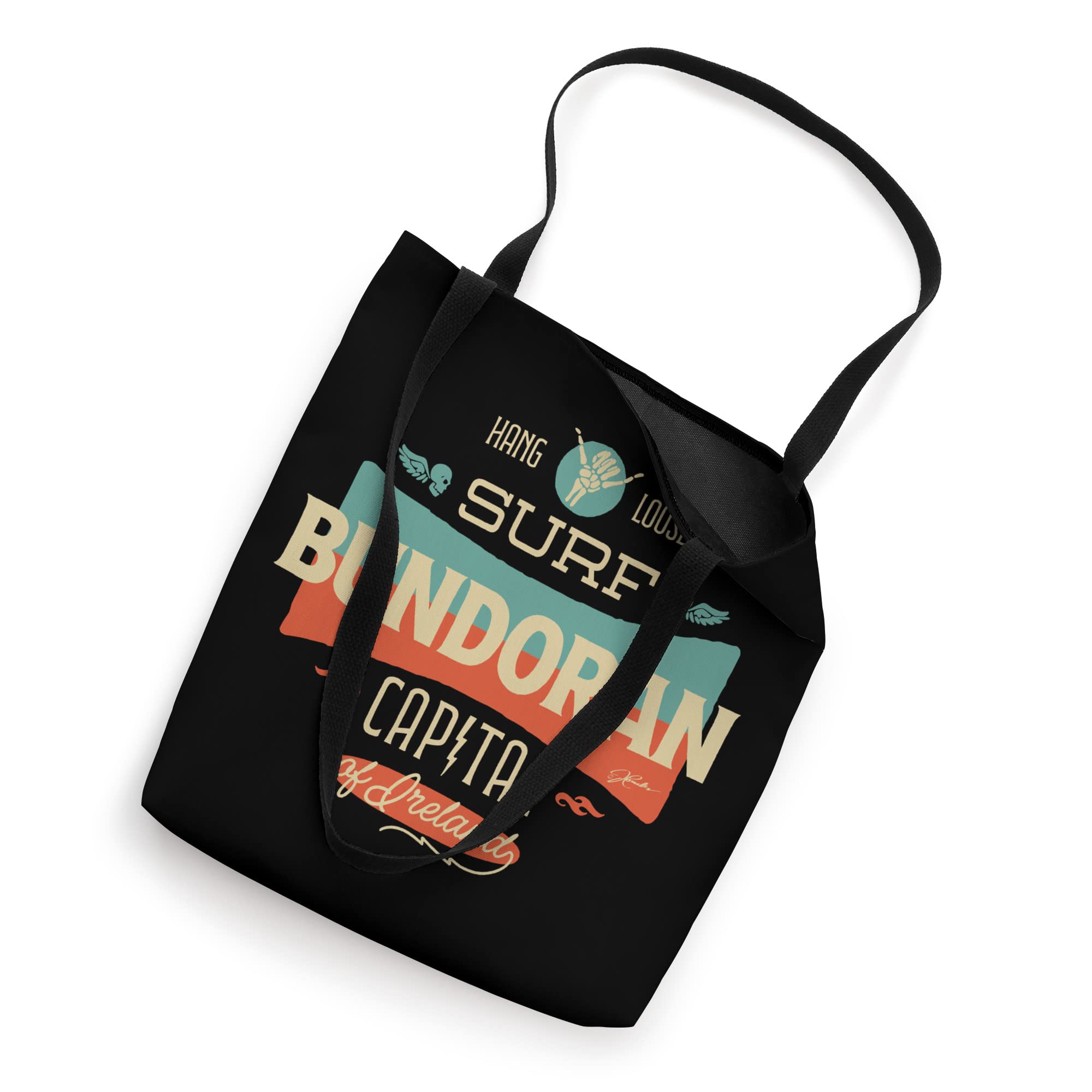 JCombs: Bundoran Surf Capital of Ireland Tote Bag - Stylish & Durable Surfing Tote for Beach, Travel & Shopping - Perfect Gift for Surf Lovers