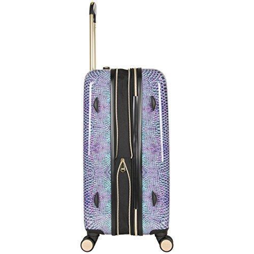 Aimee Kestenberg Women's Ivy 24 ABS with PC 8-Wheel Upright Suitcase - Marine Python Print Luggage for Business Travel & Vacation