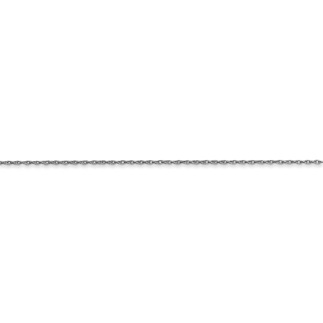 14K White Gold Cable Rope Thin Pendant Chain Necklace for Women - Dainty & Elegant Jewelry Gift for Her - Perfect for Everyday Wear, Date Nights & Special Occasions