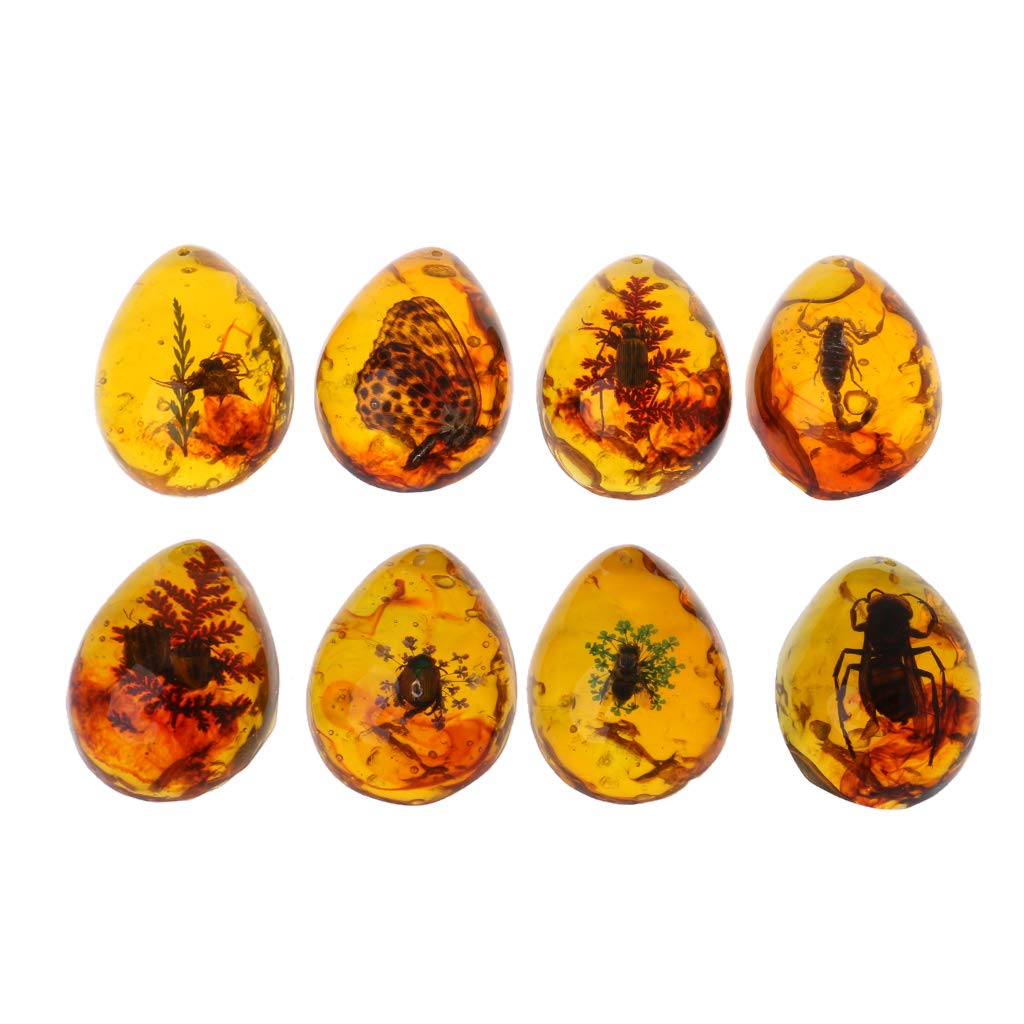 Natural Amber Butterfly Insect Stone Pendant Necklace for DIY Jewelry Making - Perfect for Handmade Necklaces, Bracelets & Boho Style Accessories