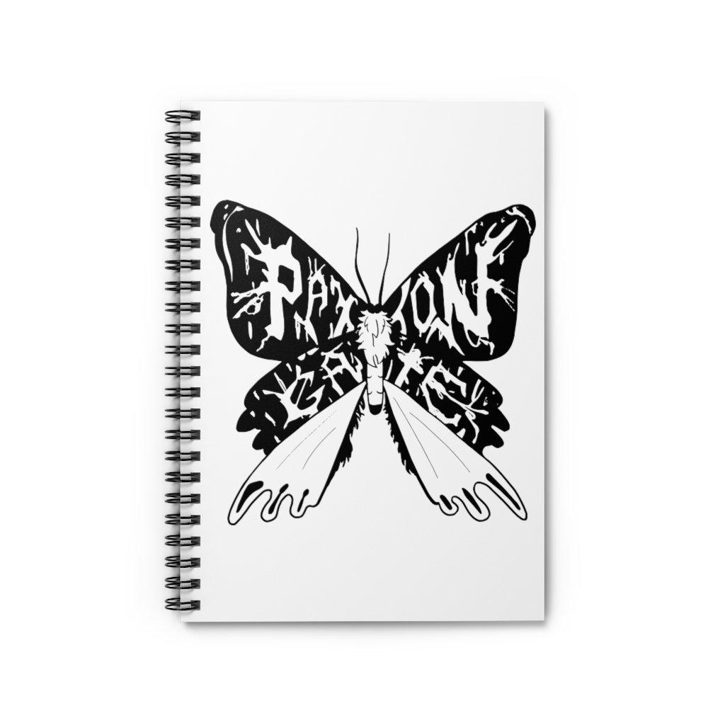 Premium Ruled Line Moth Spiral Notebook - A5 Size, 80 Sheets, College Ruled Paper for School, Office & Journaling - Perfect for Note Taking, Sketching & Gift Giving