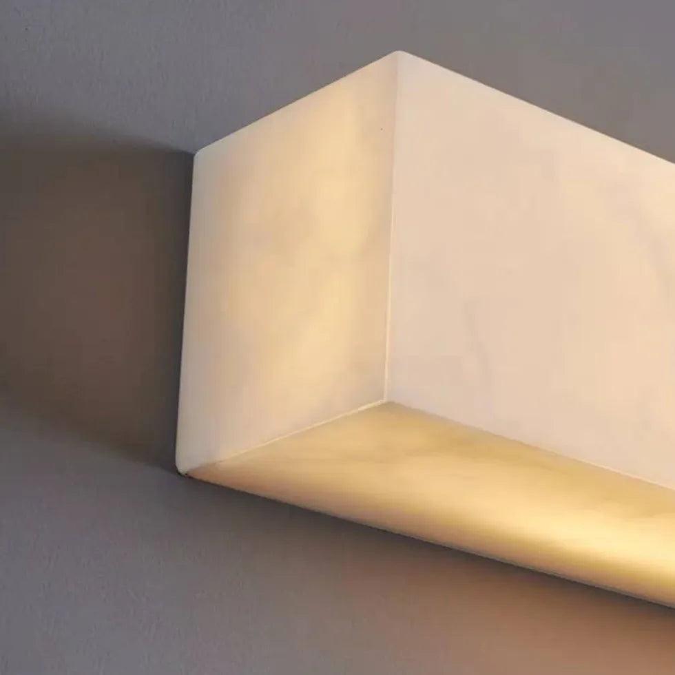 White Resin Edge LED Outdoor Wall Lights - Waterproof Exterior Lighting for Patio, Garden, Porch & Backyard (2 Pack)