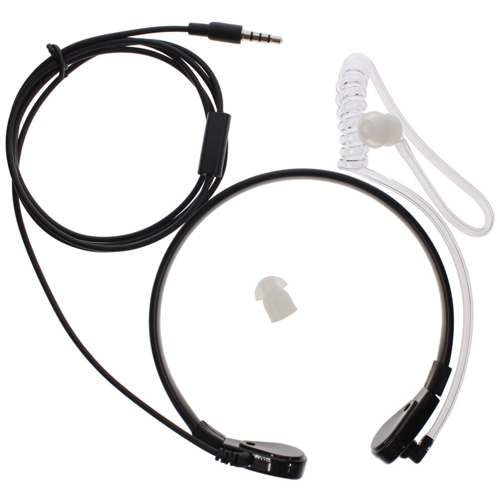 Tenq® Universal Anti-Radiation 3.5mm Wired Earpiece Headset for iPhone 6 Plus & Samsung Galaxy - Noise Cancelling Earphones for Work, Travel & Gaming