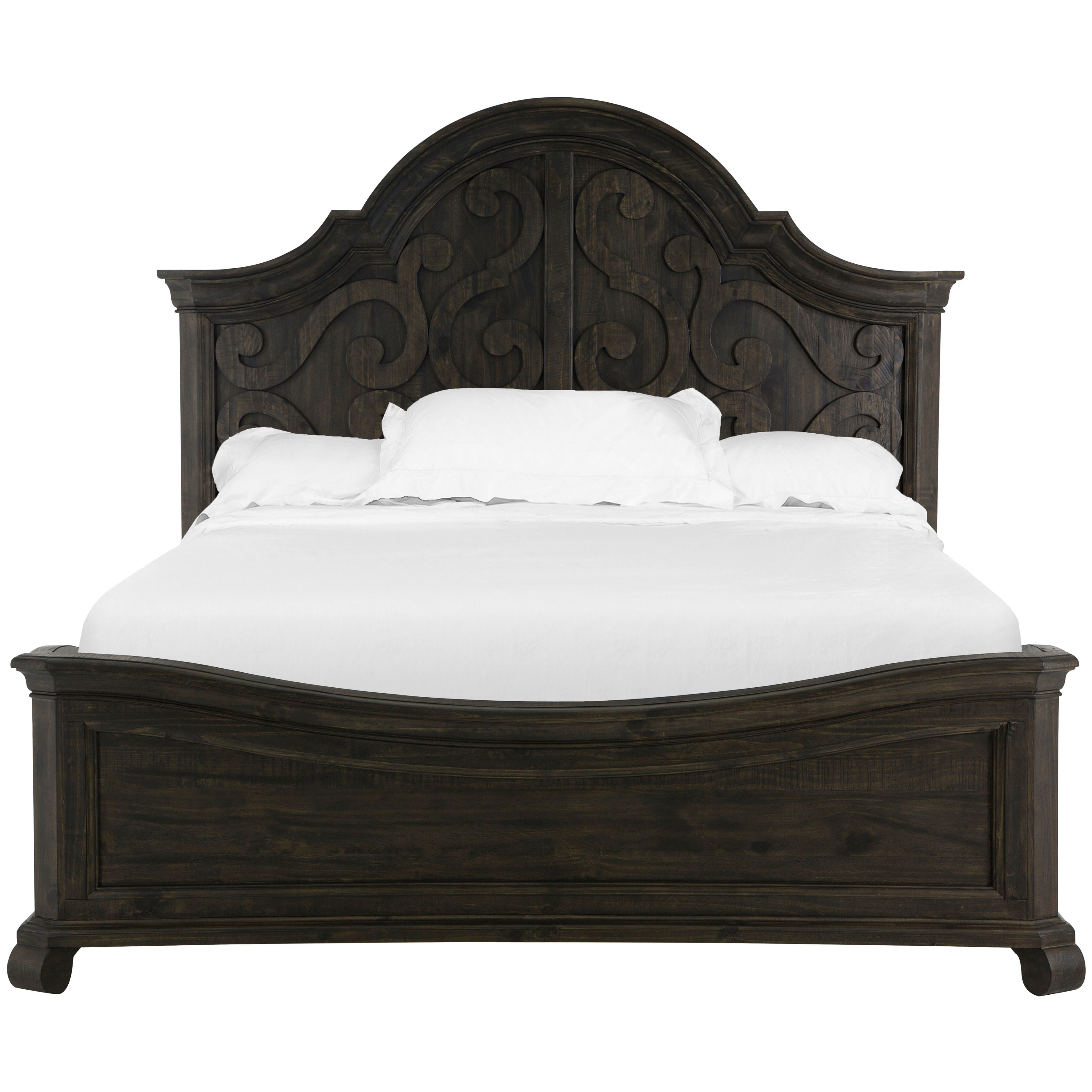 Bellamy Complete Queen Shaped Panel Bed Frame - Modern Wooden Platform Bed with Headboard & Footboard for Bedroom, Guest Room, or Master Suite