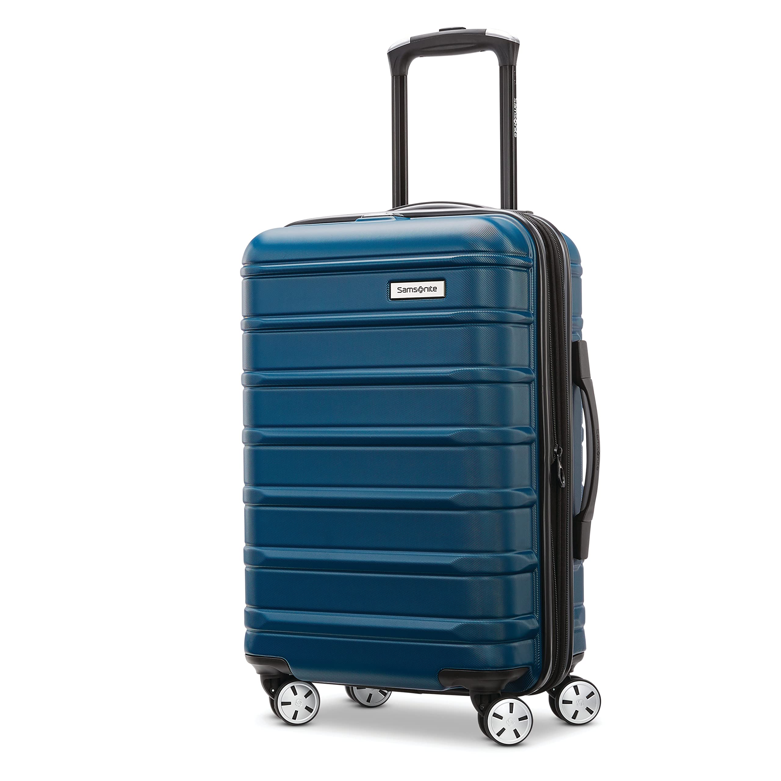 Samsonite Omni 2 Hardside Spinner Carry-On Luggage - 360° Spinner Wheels, Scratch-Resistant Polycarbonate Shell, TSA & Airline Approved, Expandable for Lightweight Travel - Lagoon Blue - Perfect for Business Trips & Weekend Getaways