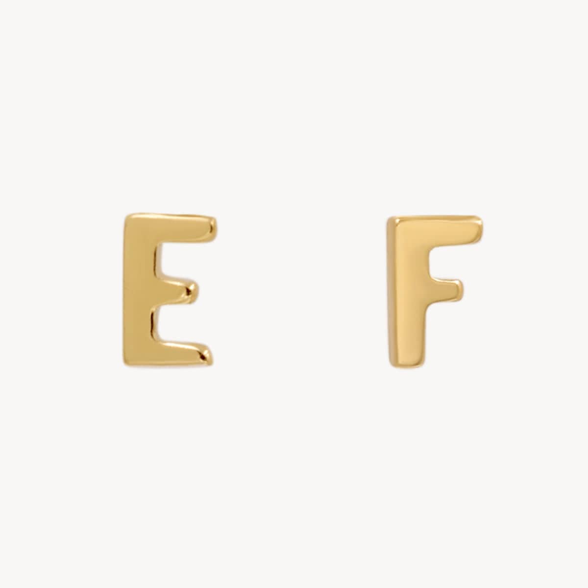 Mini Athena Letter Studs Earrings - Greek Goddess Inspired Jewelry for Women - Perfect for Everyday Wear, Gifts & Special Occasions