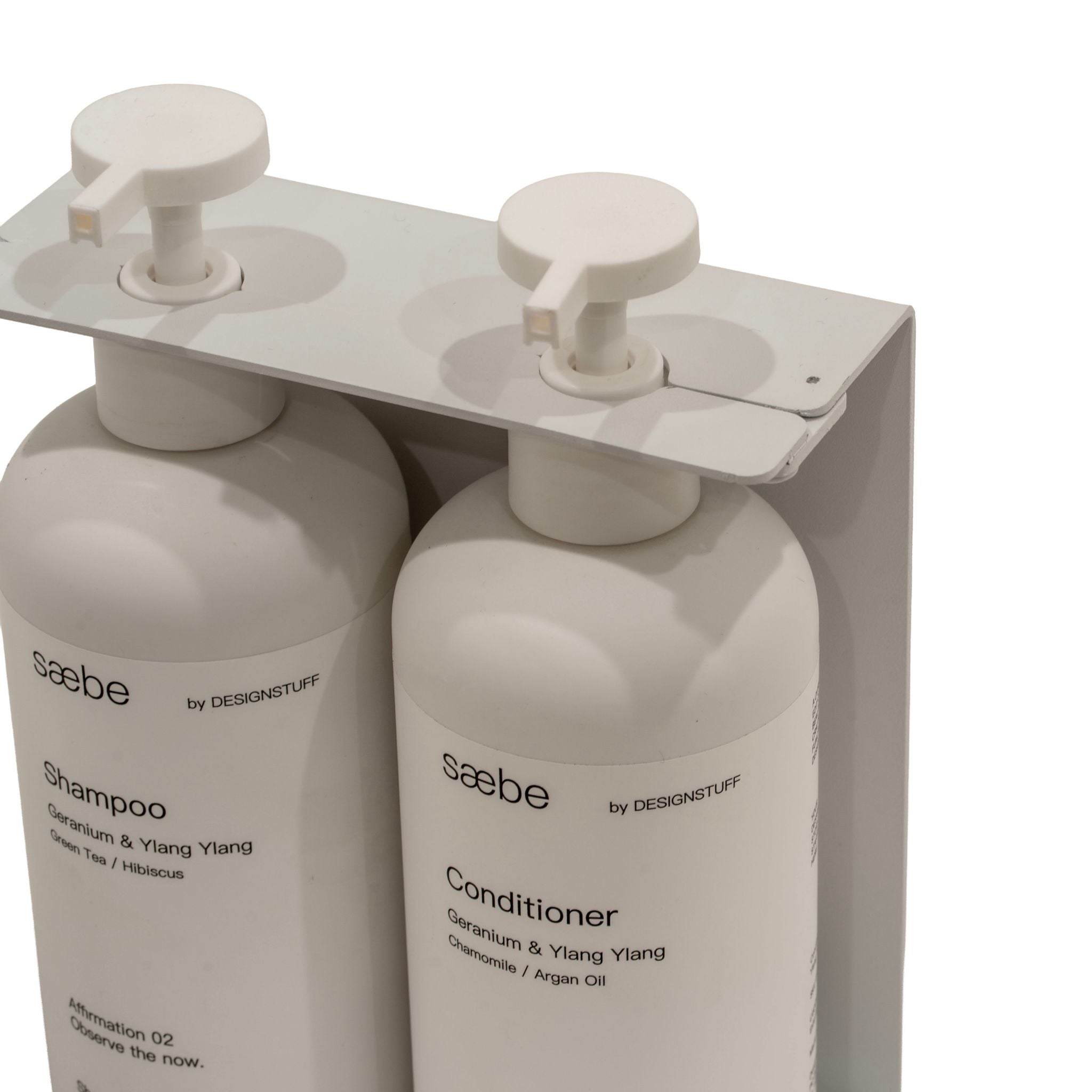 Lockable Soap Dispenser Holder - Dual 500ml White Bathroom Organizer for Kitchen, Sink & Countertop Storage | Secure Liquid Soap & Lotion Dispenser