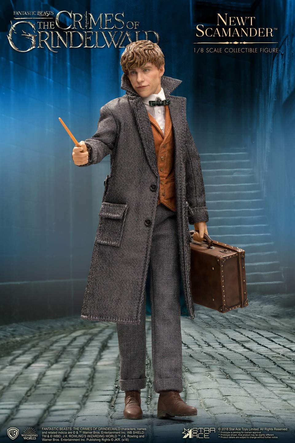 Star Ace Toys Fantastic Beasts: The Crimes of Grindelwald Newt Scamander 1:8 Scale Collectible Action Figure - Perfect for Movie Fans, Fantasy Collectors & Display Cases