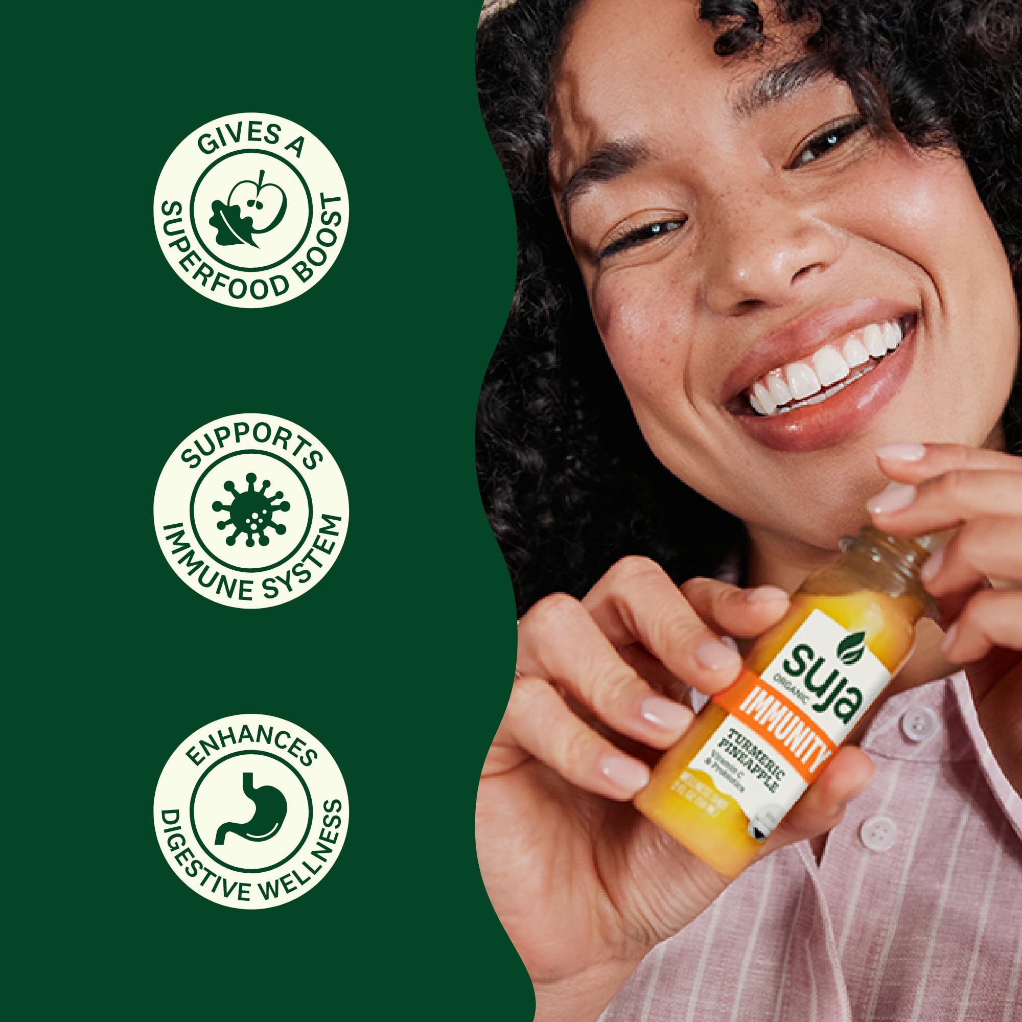 Organic Immunity Defense Shot with Turmeric & Ginger (20 Pack) | Cold-Pressed Juice with Live Probiotics | Plant-Based, Gluten-Free Immune Support | Perfect for Travel, Workouts & Daily Wellness Boost