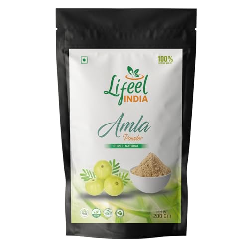 Organic Amla Powder for Hair Growth - 100% Pure & Natural Indian Gooseberry Powder | Chemical-Free, Cruelty-Free, No Preservatives | Promotes Healthy Hair & Scalp | 200g for DIY Hair Masks & Ayurvedic Treatments