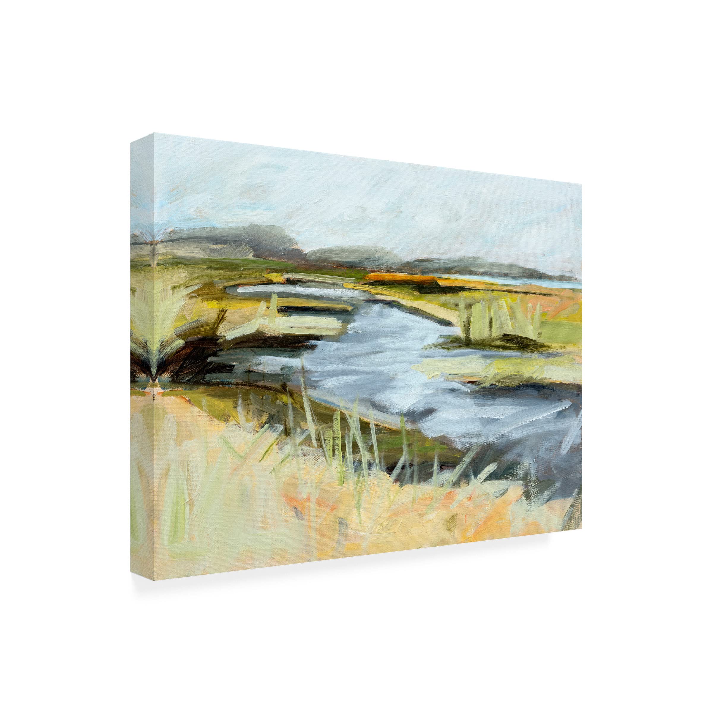 Trademark Fine Art 'Big Indian Slough July' Canvas Wall Art Print by Kris Ekstrand - Perfect for Living Room, Bedroom & Office Decor