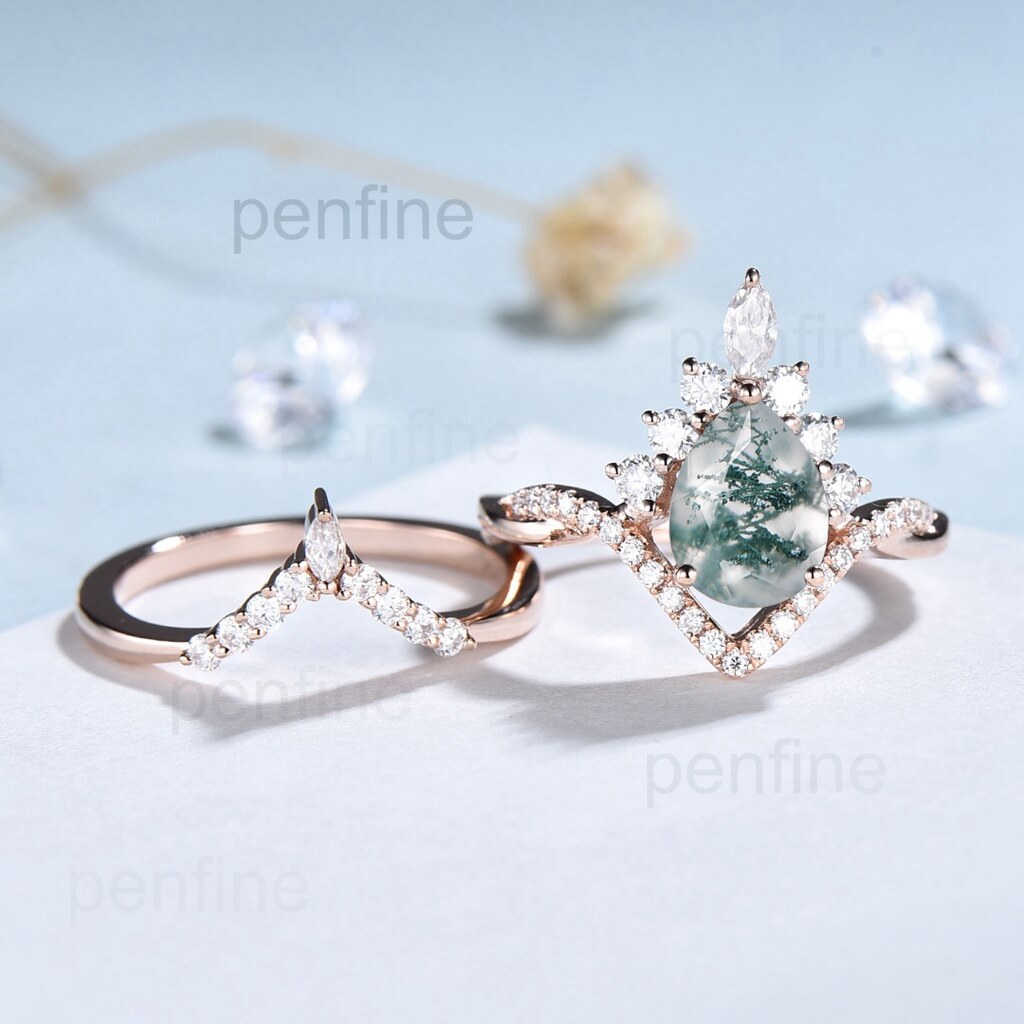 18K White Gold Diamond Accent Ring Set - Custom Jewelry for Kevin Hentschel - Perfect for Weddings, Anniversaries & Special Occasions
