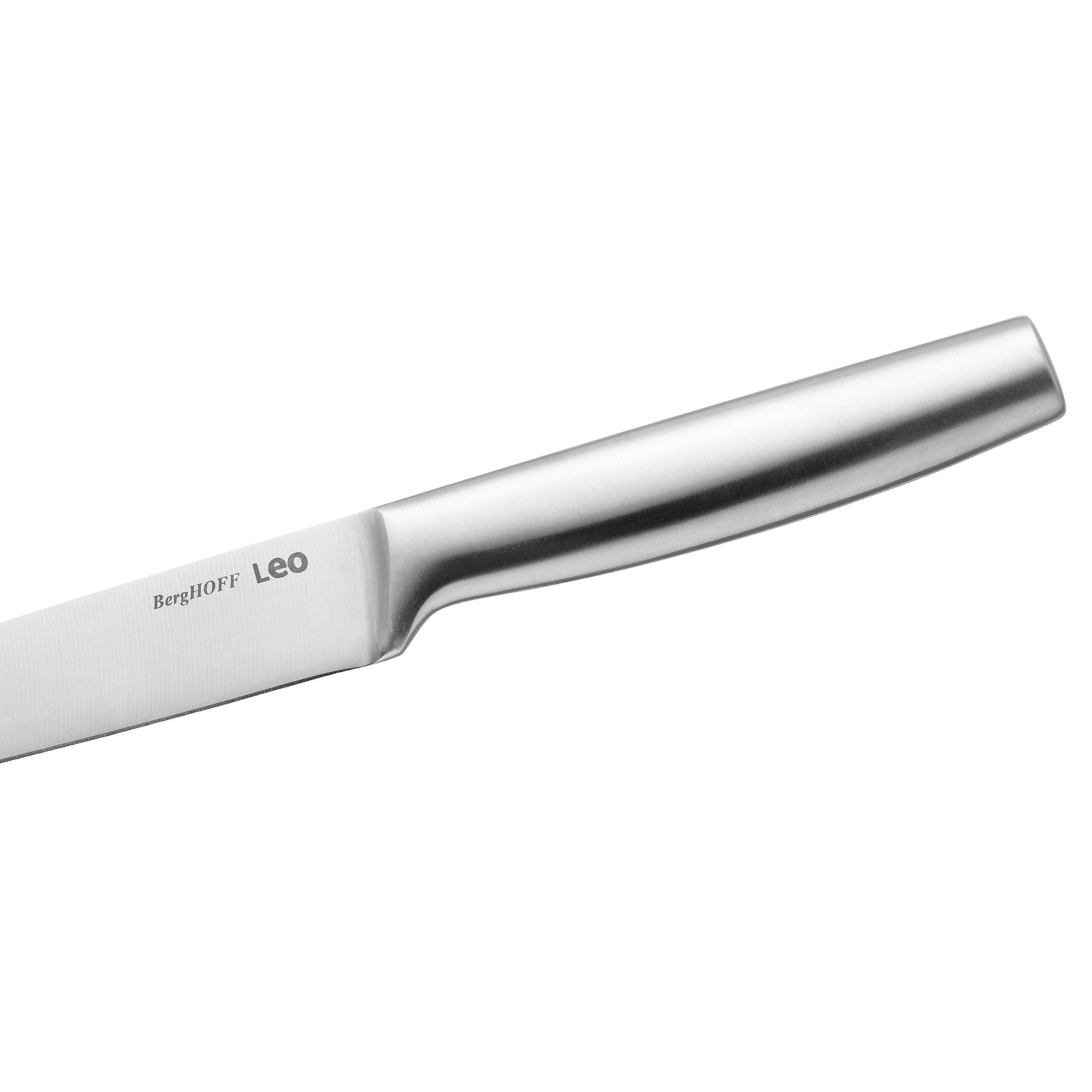 BergHOFF Leo Legacy 8-Inch Stainless Steel Carving Knife - Professional Chef Knife for Slicing Meat, Roasts & Turkey - Perfect for Holiday Dinners & BBQ Parties