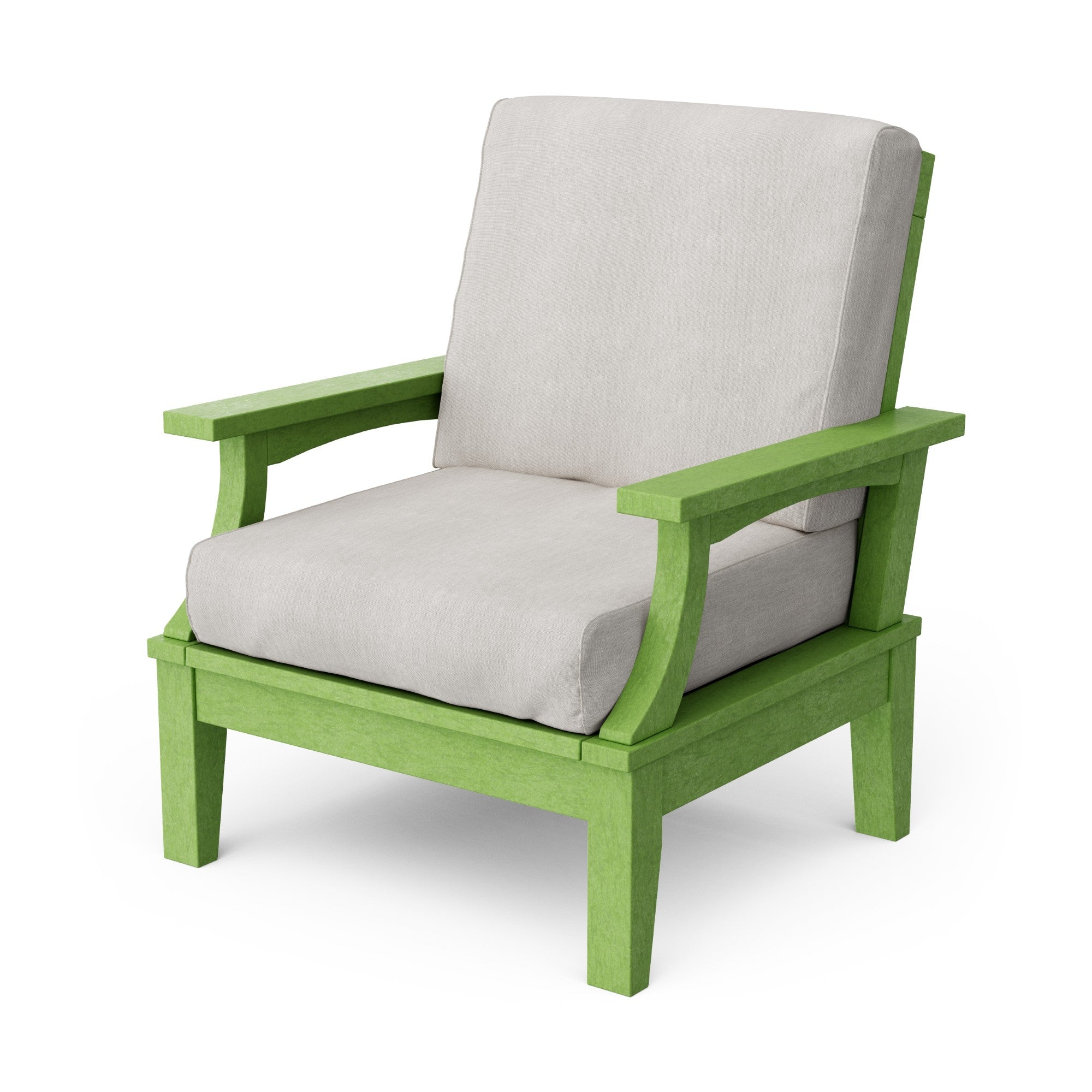 Heritage Deep Seating Patio Chair with Weather-Resistant Cushions - Outdoor Lounge Furniture for Garden, Poolside & Backyard Relaxation