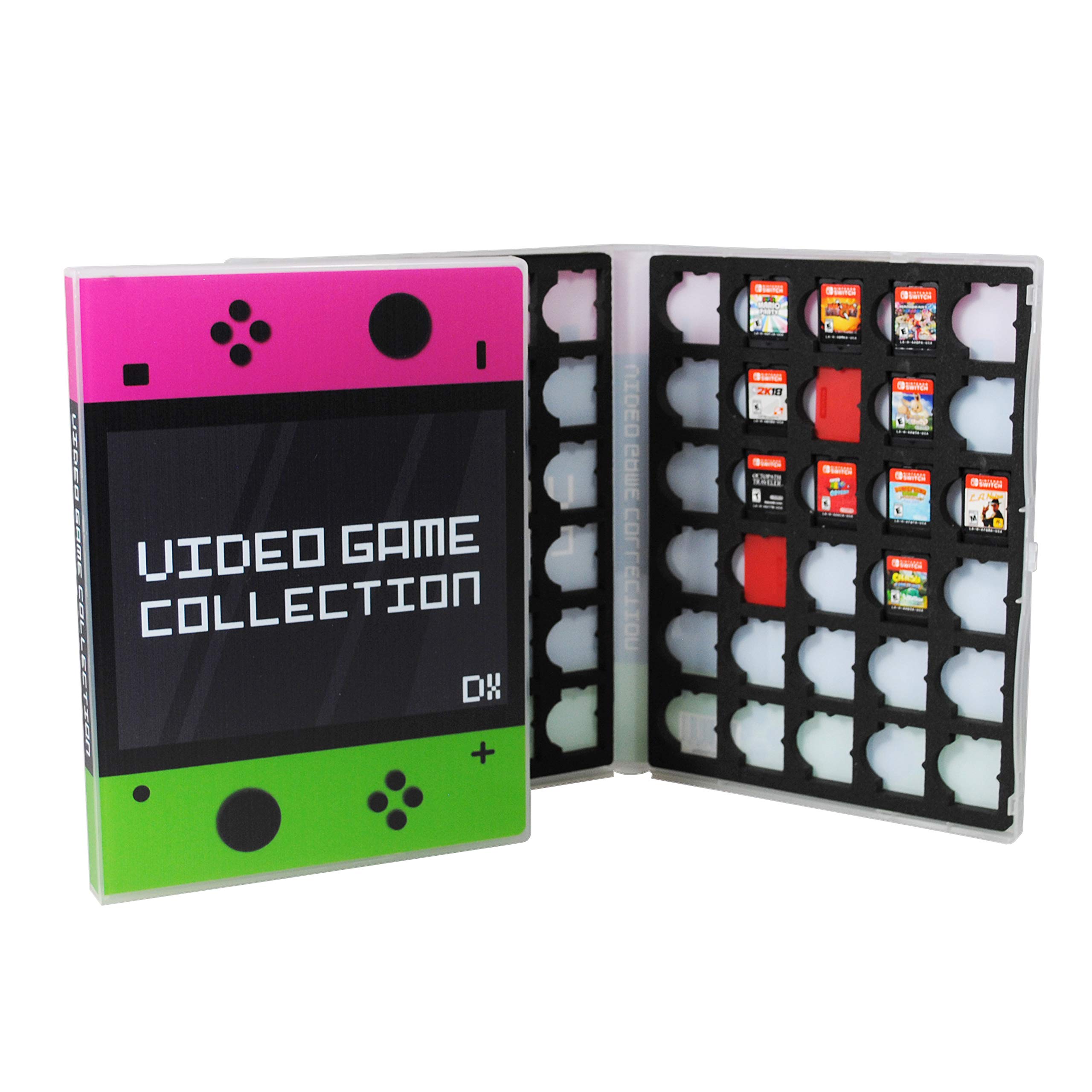 UniKeep Nintendo Switch Game Case - Secure Foam Storage for 60 Game Cartridges | Perfect for Travel & Game Organization