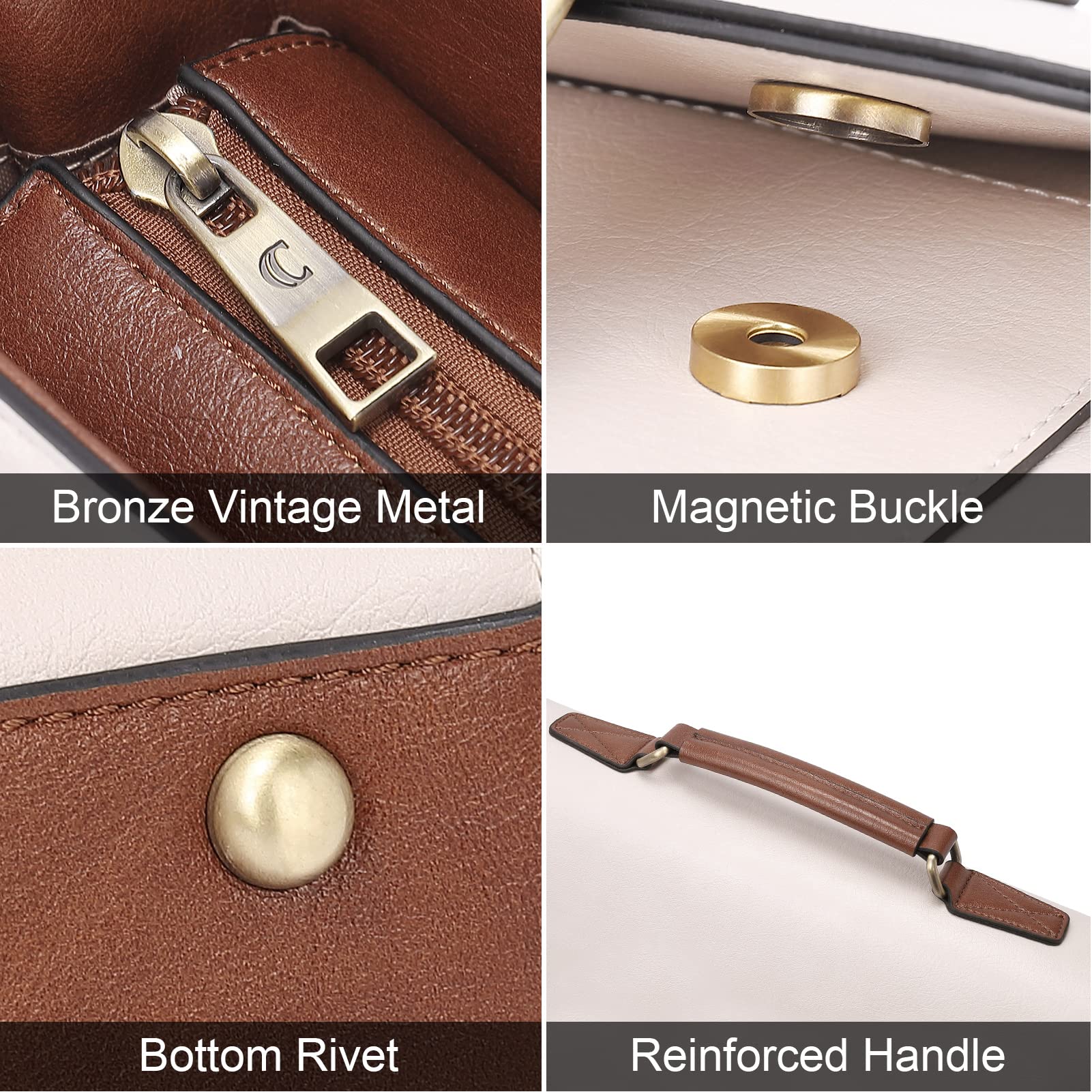 CLUCI Genuine Leather Briefcase for Women - 15.6 Inch Laptop Bag Professional Business Tote Work Handbag - Perfect for Office, Meetings & Business Travel