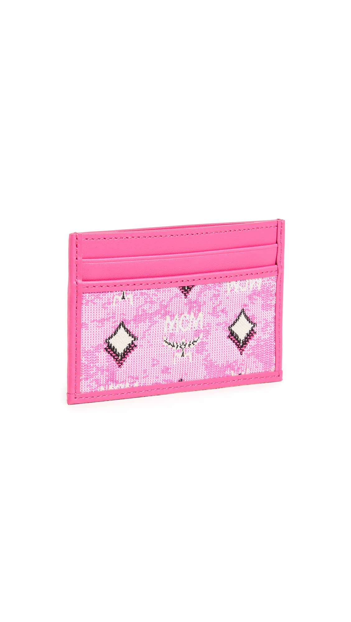 MCM Women's Portuna Mini Card Holder - Slim RFID Blocking Wallet for Credit Cards & ID - Perfect for Travel, Shopping & Everyday Use