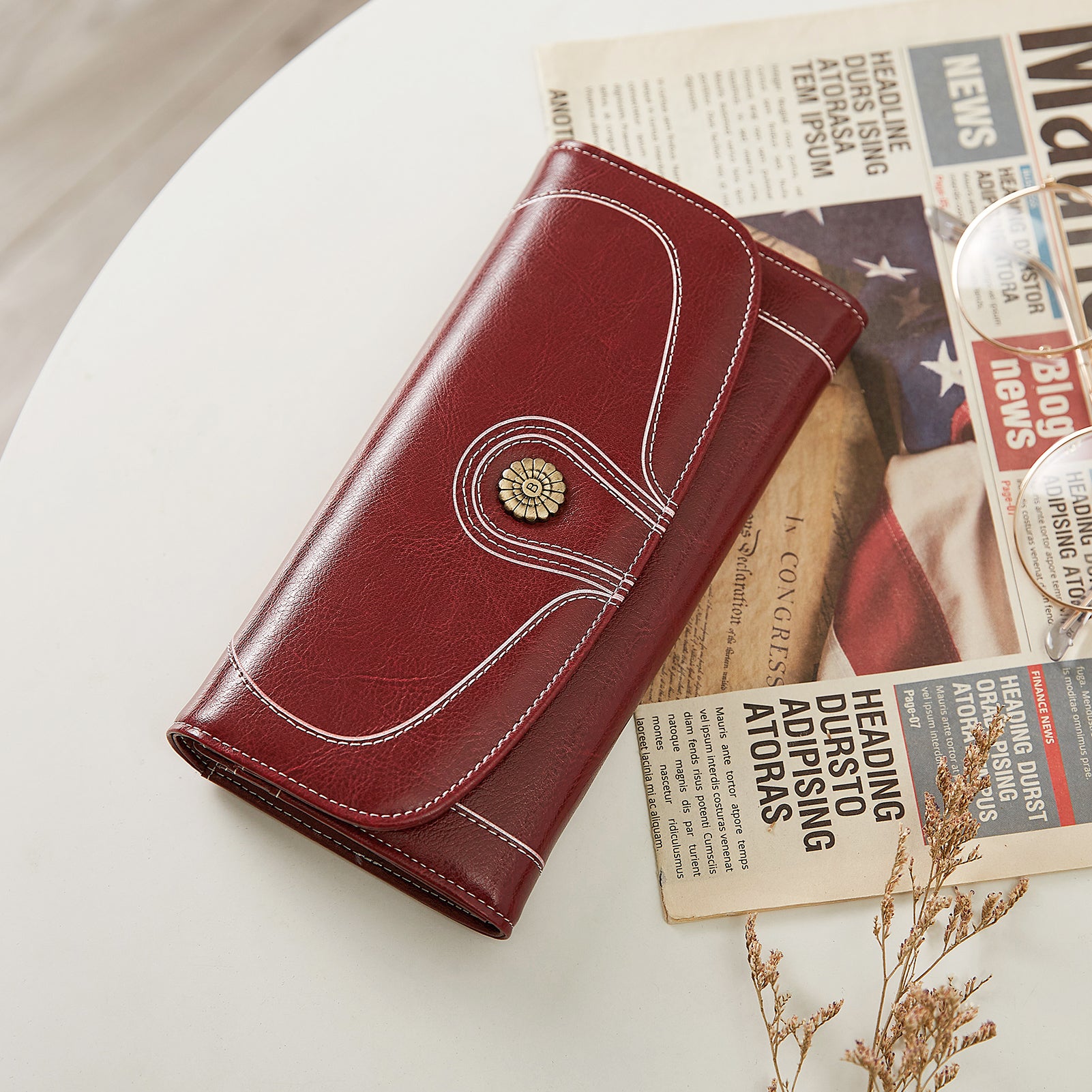Lomy Designer Checkbook Wallet for Lawyers - Professional Elite Leather Checkbook Cover with RFID Protection - Perfect for Attorneys, Business Professionals, and Office Use