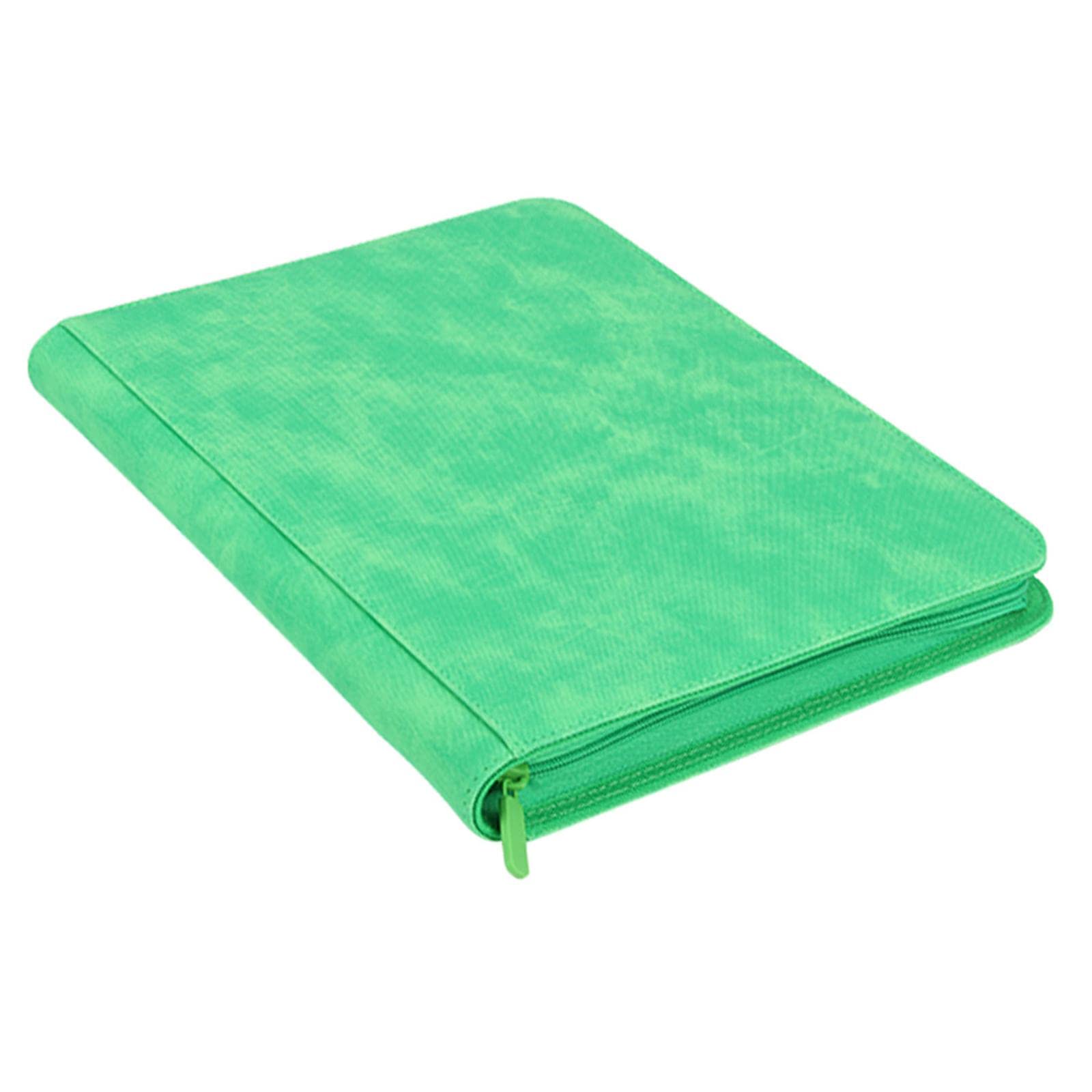Yiju Standard 9-Pocket Trading Card Binder - Premium Card Holder Organizer for Baseball Cards, MTG, TCG & Collectibles (Green) | Perfect for Card Storage, Display & Trading