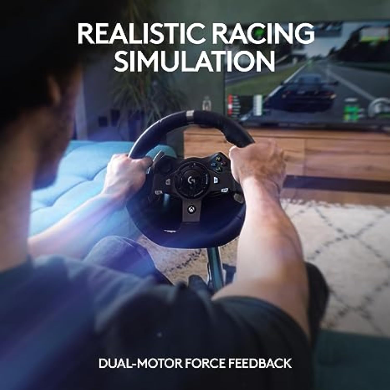Logitech G920 Driving Force Racing Wheel with Floor Pedals & Shifter + A20 Wireless Gaming Headset Bundle - Compatible with Xbox Series X|S, Xbox One & PC - Perfect for Racing Simulators & Gaming Setups
