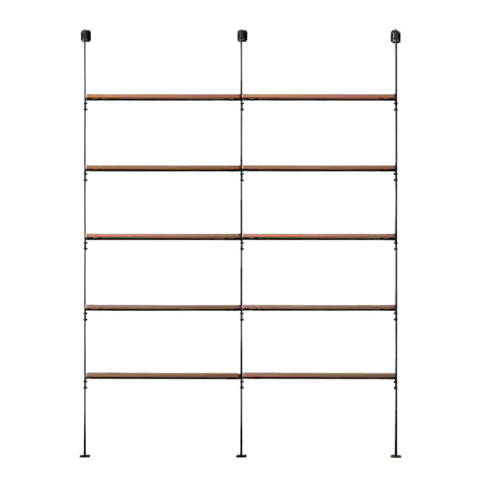 Solid Oak Wood Industrial Style Multi-Tier Storage Shelf - Perfect for Home Office, Garage & Living Room Organization