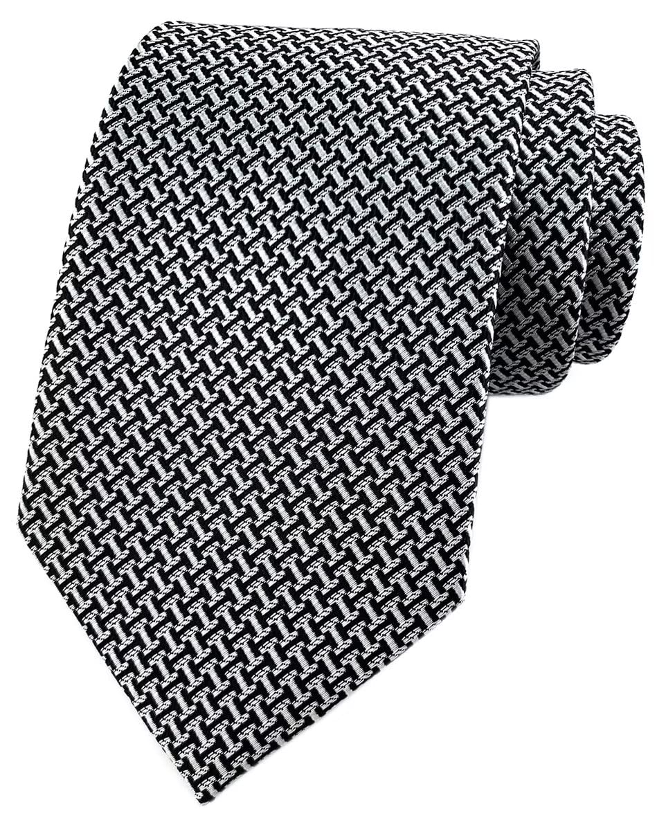Men's Modern Striped Formal Ties - Premium Woven Silk Neckties for Wedding, Office & Business Attire - Perfect for Professional Events, Job Interviews & Special Occasions