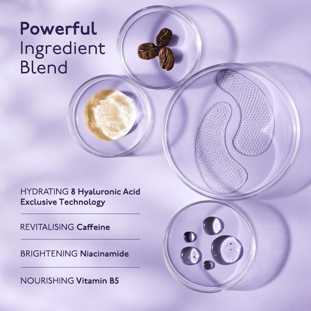 By Terry Hyaluronic Flash Eye Patches - Vegan & Cruelty-Free Under Eye Mask for Dark Circles, Puffy Eyes & Bags - Hydrating Eye Treatment with Hyaluronic Acid - Pack of 5 - Perfect for Overnight Use & Travel Skincare Routine
