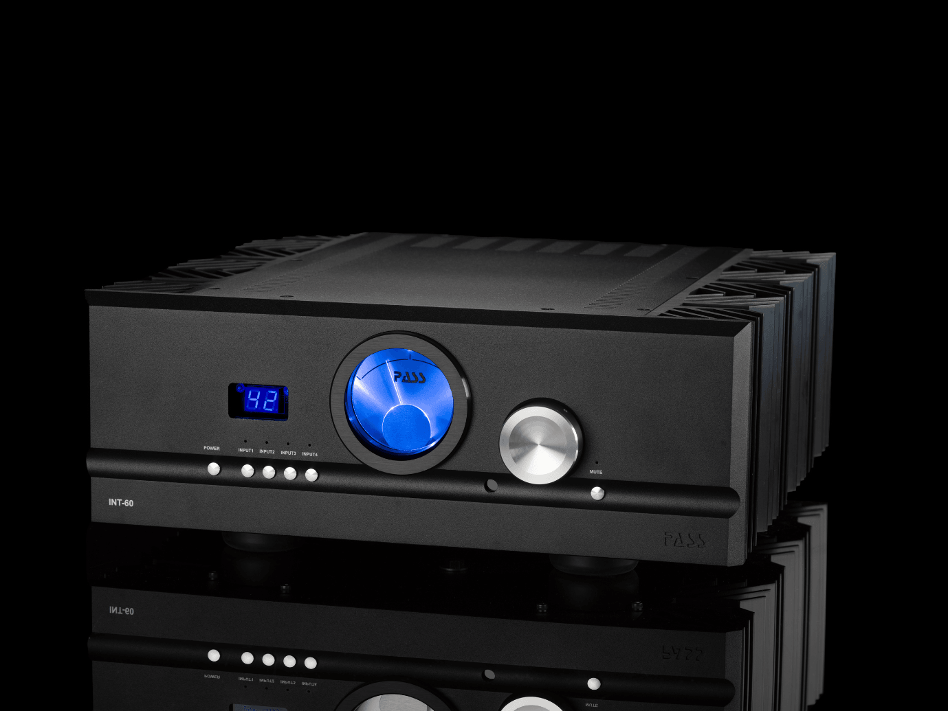 PASS Labs INT-60 High-End Integrated Stereo Amplifier - Perfect for Home Audio, Hi-Fi Systems & Audiophile Listening Rooms