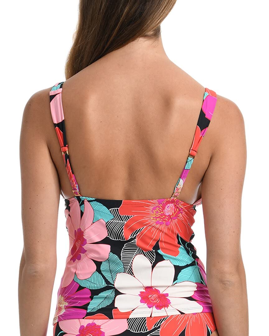Stylish Over the Shoulder Front Knot Tankini Swimsuit Top for Women - Perfect for Beach, Pool, and Summer Vacations