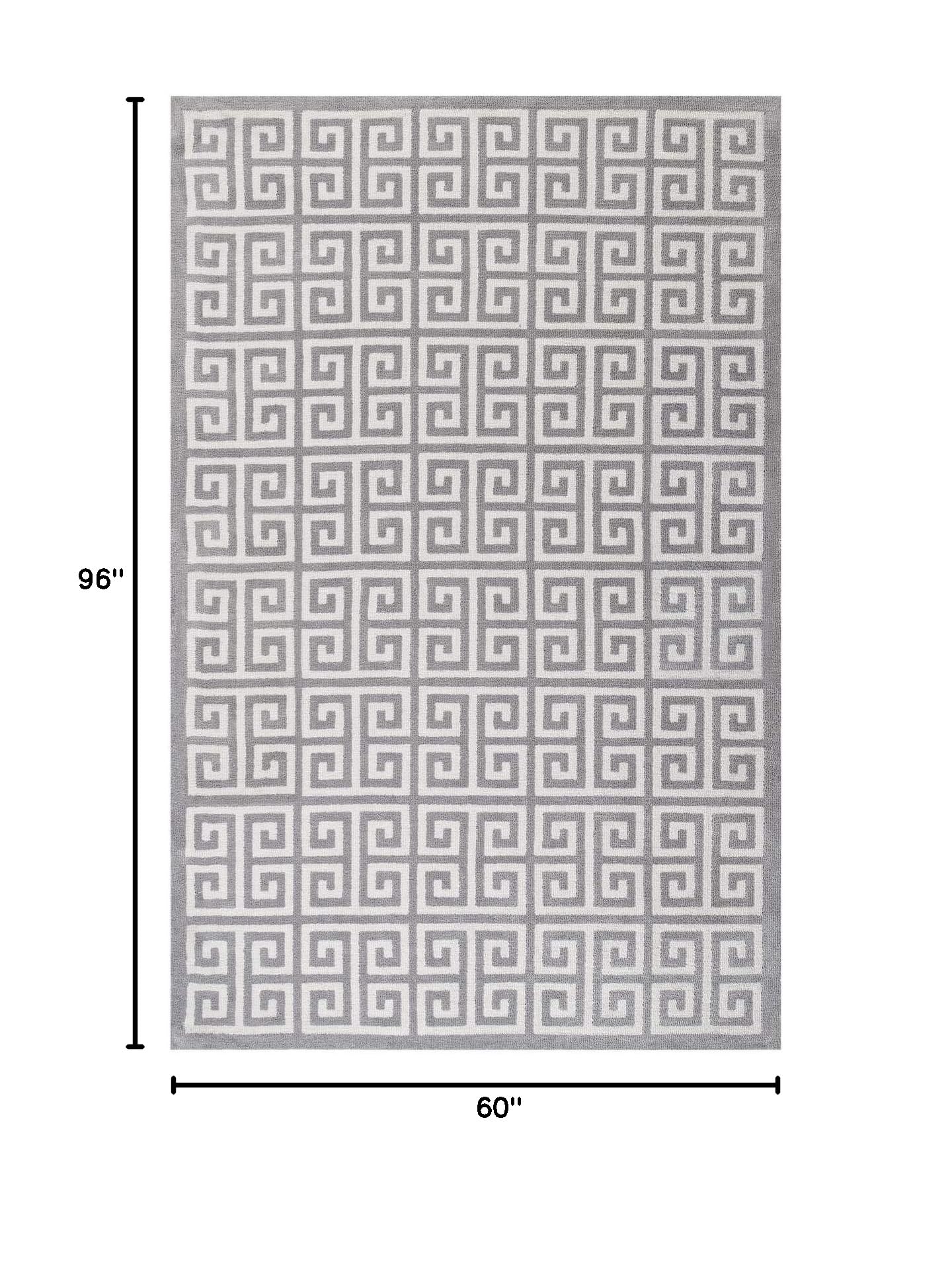 Modern Contemporary Urban Living Area Rug - Soft Fabric Floor Carpet in Multi-Tone Gray - Perfect for Lounge, Living Room & Bedroom Decor