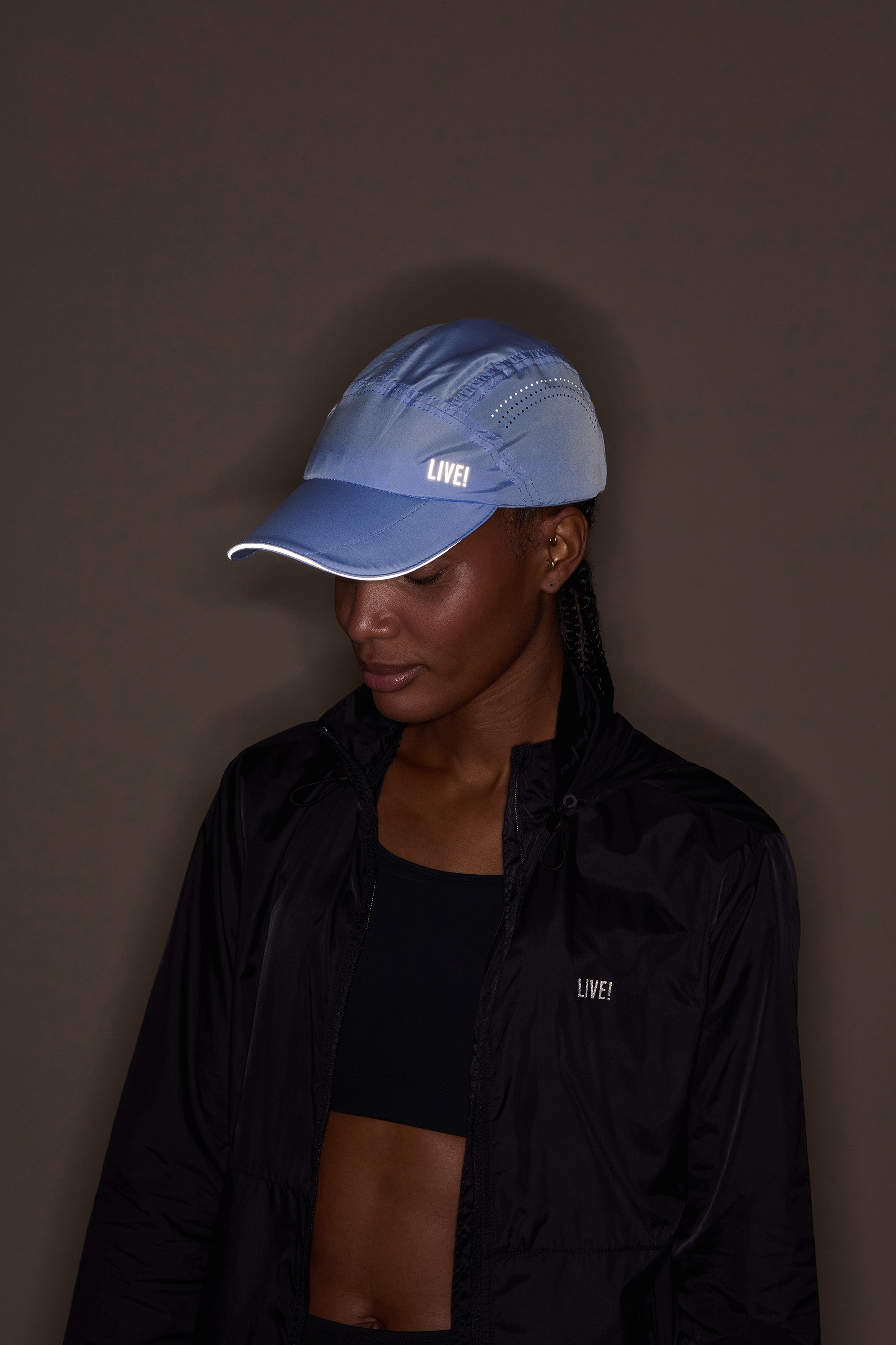 Unisex Reflective Running Cap - Lightweight Breathable Adjustable Hat for Men & Women - Perfect for Jogging, Hiking, and Nighttime Outdoor Activities