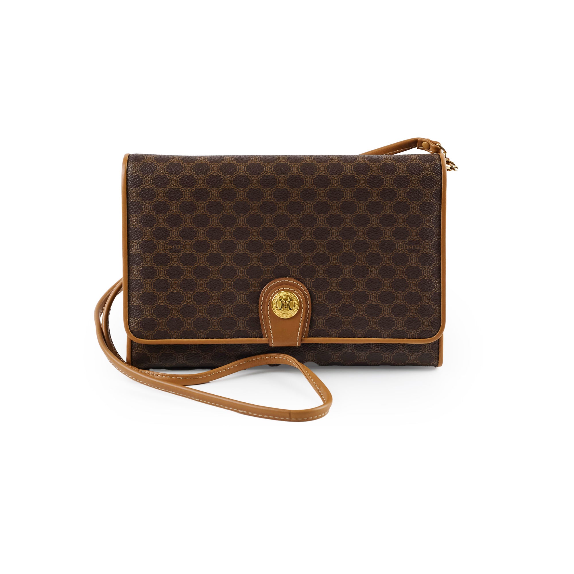 Vintage Celine Monogram Shoulder Bag for Women - Stylish & Timeless Designer Handbag for Work, Travel & Everyday Use