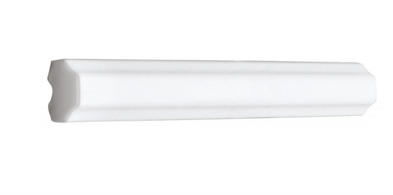 Kakel Victoria Symmetrical Decor Strip 1.7 x 15 cm White - Perfect for Bathroom & Kitchen Tile Edging and Wall Decor
