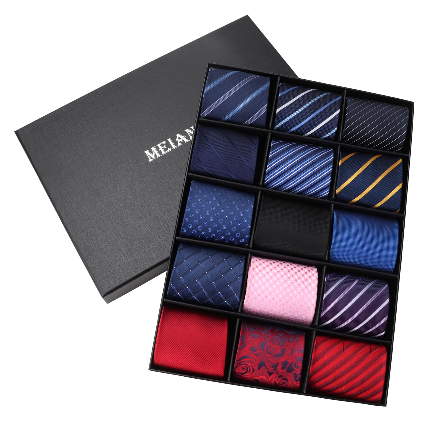 Premium Men's Classic Neck Ties - Elegant Woven Jacquard Silk Tie for Business, Wedding & Formal Occasions - Perfect for Office, Party & Suit Attire