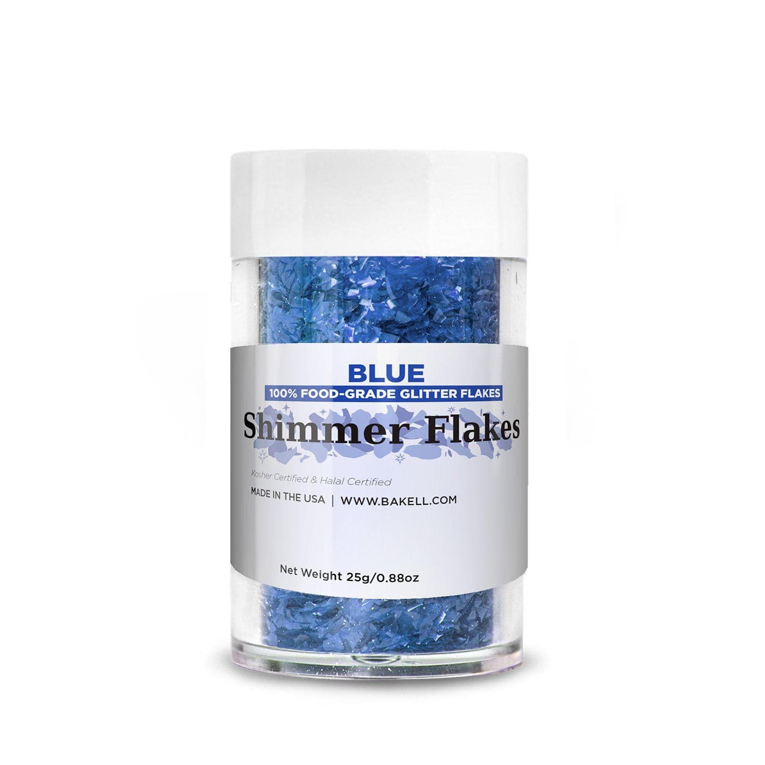 Blue Edible Shimmer Flakes for Baking & Cake Decorating - Food Grade Glitter Dust for Cupcakes, Cookies, Desserts & DIY Crafts