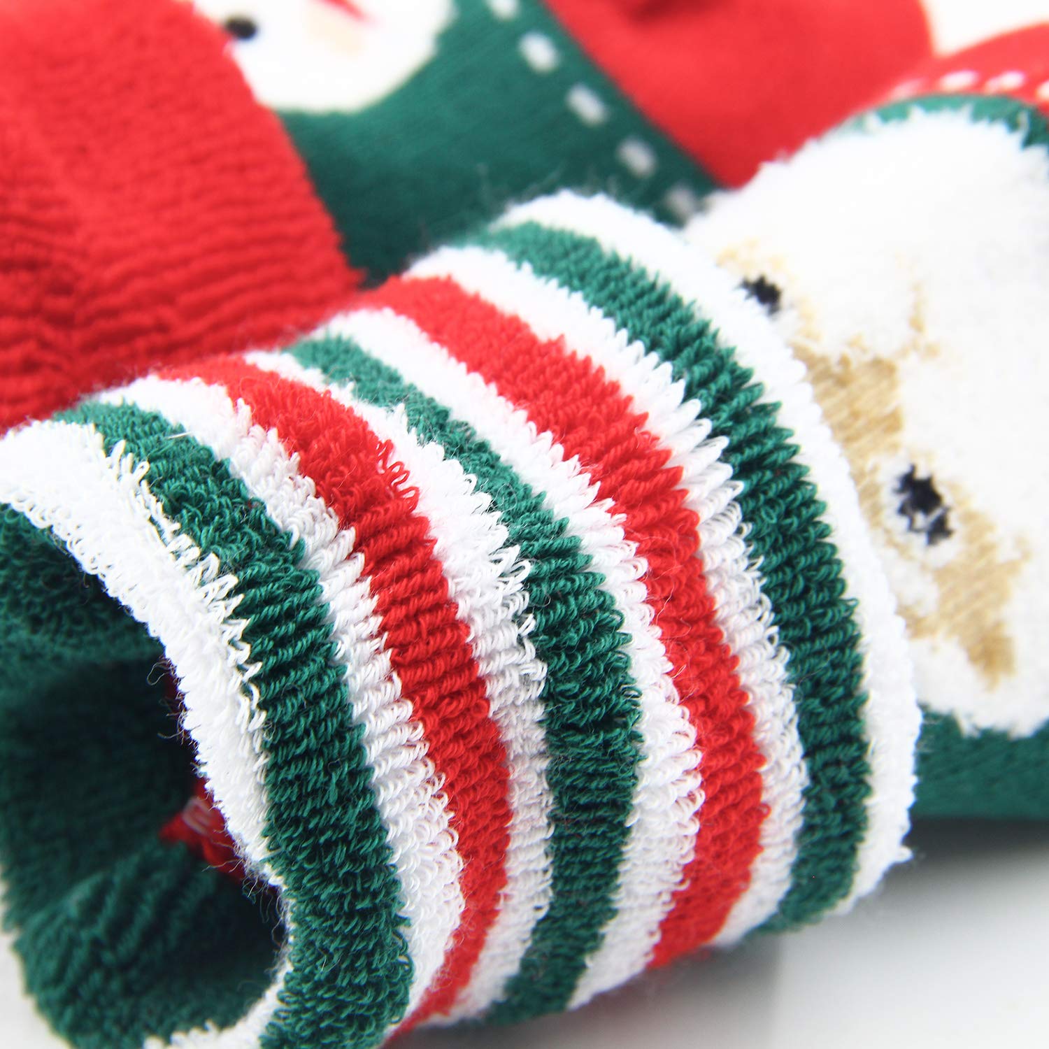 HowJoJo Boys & Girls Christmas Socks - Kids Warm Winter Thermal Cotton Crew Socks for Holiday Gifts, School & Family Gatherings