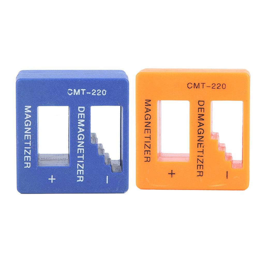 2 in 1 Magnetic Screwdriver Tool - Quick Magnetizer & Demagnetizer Plastic Device (2 Pack) for Easy Screw Handling & Equipment Maintenance - Perfect for DIY, Electronics Repair & Home Improvement Projects