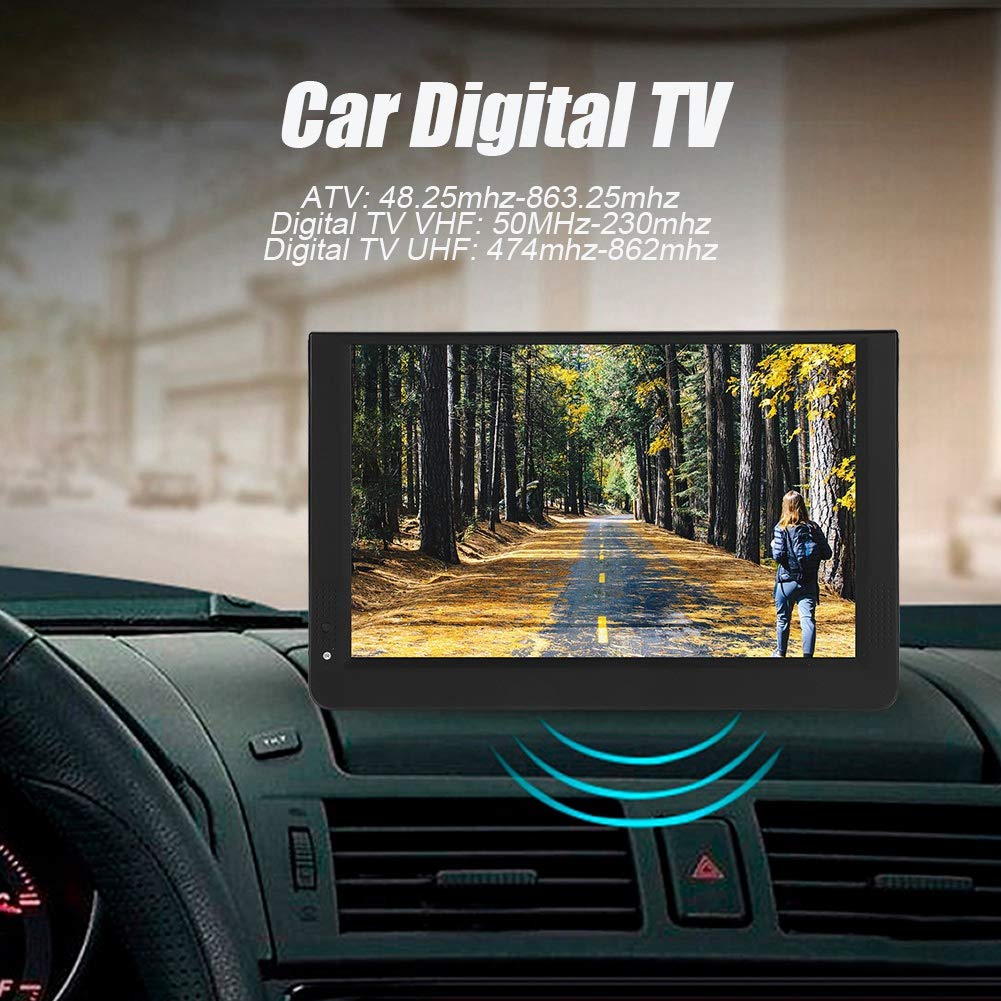 12-inch Portable Smart TV with 1080P Full HD ATSC Digital Tuner - Color Screen Car & Home Digital Television for Travel, Camping, Kitchen & Bedroom Entertainment