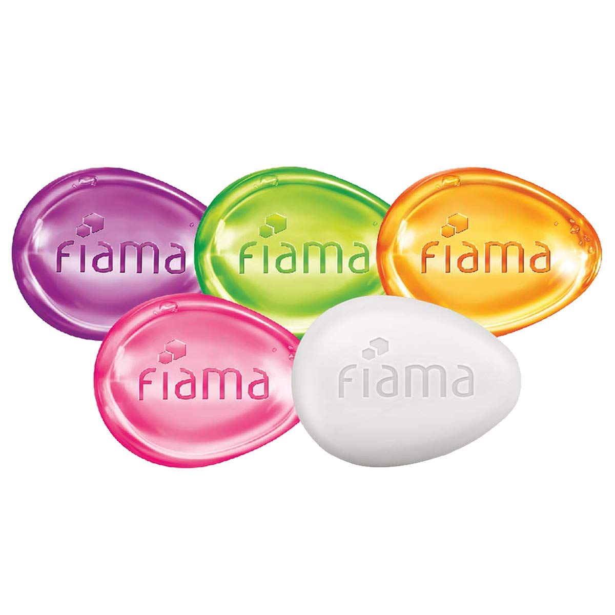 Fiama Gel Bar Celebration Pack - 5 Unique Gel Bars (125g Each) | Buy 4 Get 1 Free | Fiama Shower Gel Blackcurrant & Bearberry Body Wash with Skin Conditioners (500ml Pump) for Radiant Glow | Perfect for Gifts, Spa Days & Luxurious Bath Time