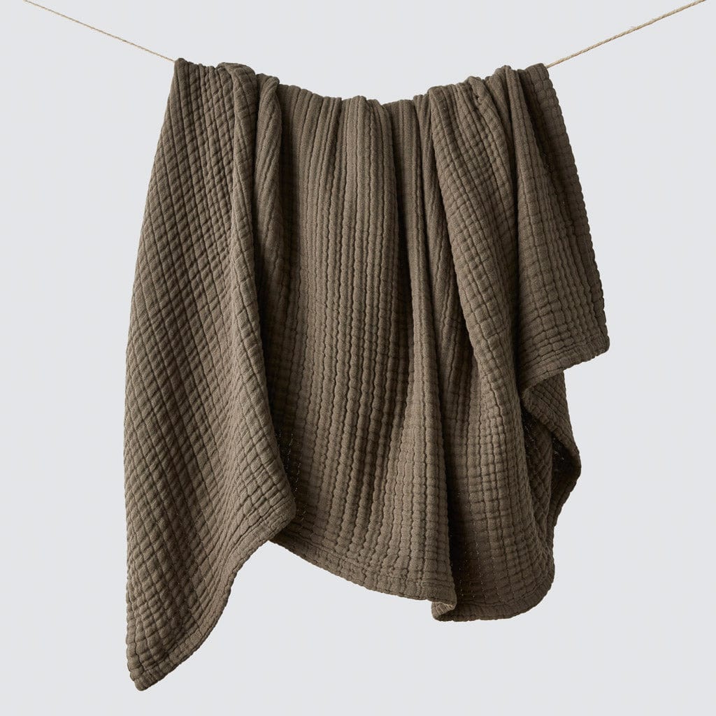 Soft Breathable Cotton Gauze Throw Blanket - Lightweight & Cozy for Bed, Couch, and Outdoor Use - Perfect for Lounging, Travel, and Picnics