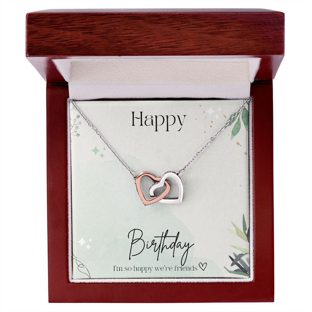 Best Friendship Gifts for Women - Interlocking Heart Necklace Set, Birthday & Anniversary Present for Best Friend, Sister, Girlfriend - Perfect for Valentine's Day, Christmas & Special Occasions
