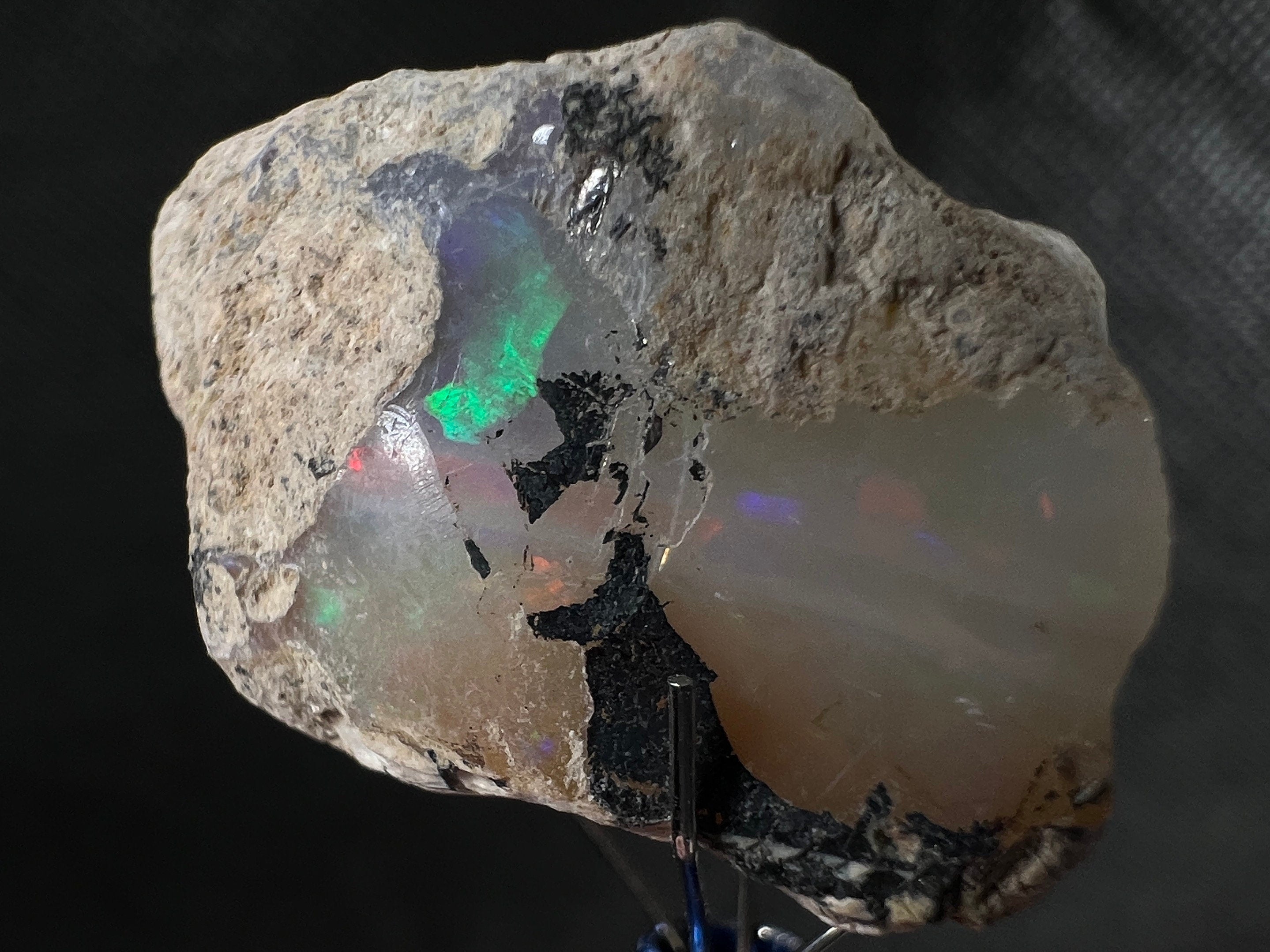 4A+ Welo Opal Raw Crystal - Natural Cutting Grade Opal Gemstone, October Birthstone (50643) for Jewelry Making, Healing & Collecting