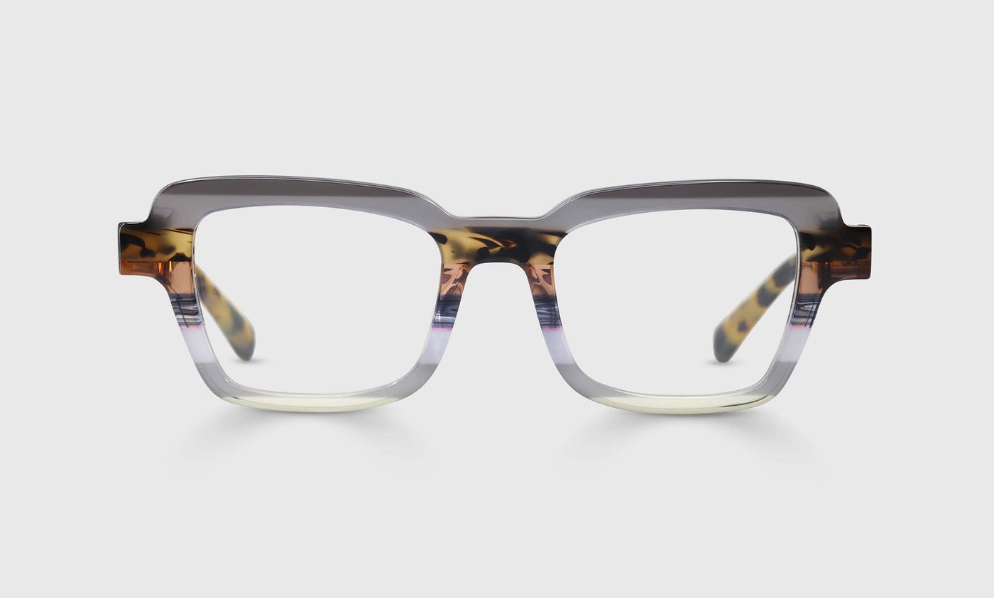 Large and In Charge Color 74 Blue and Grey Striped Front Tortoise Shell Glasses - Stylish Reading Eyewear for Work, Home & Fashion