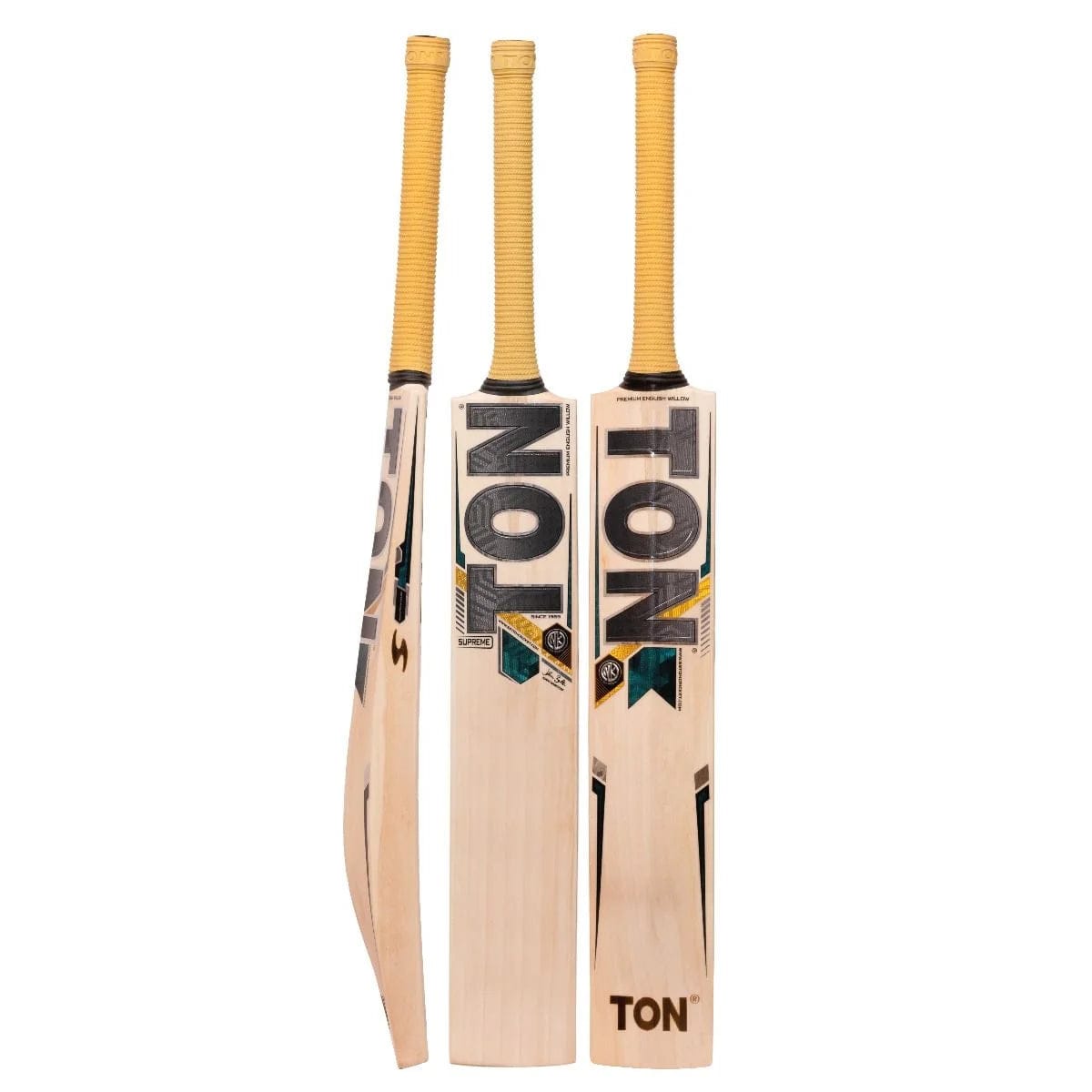 SS Ton Supreme Adult Cricket Bat - Premium English Willow Cricket Bat for Men & Women - Perfect for Professional Matches, Training & Casual Play